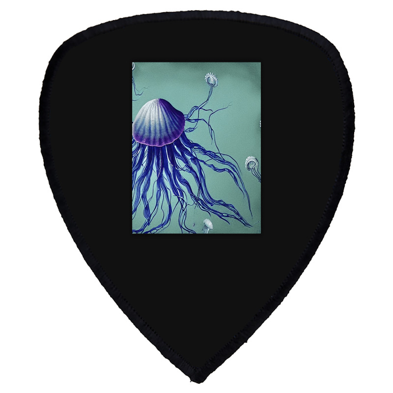 Jellyfish Artwork Digitalart Shield S Patch | Artistshot