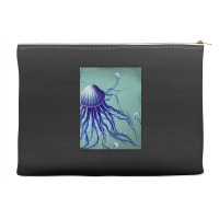 Jellyfish Artwork Digitalart Accessory Pouches | Artistshot