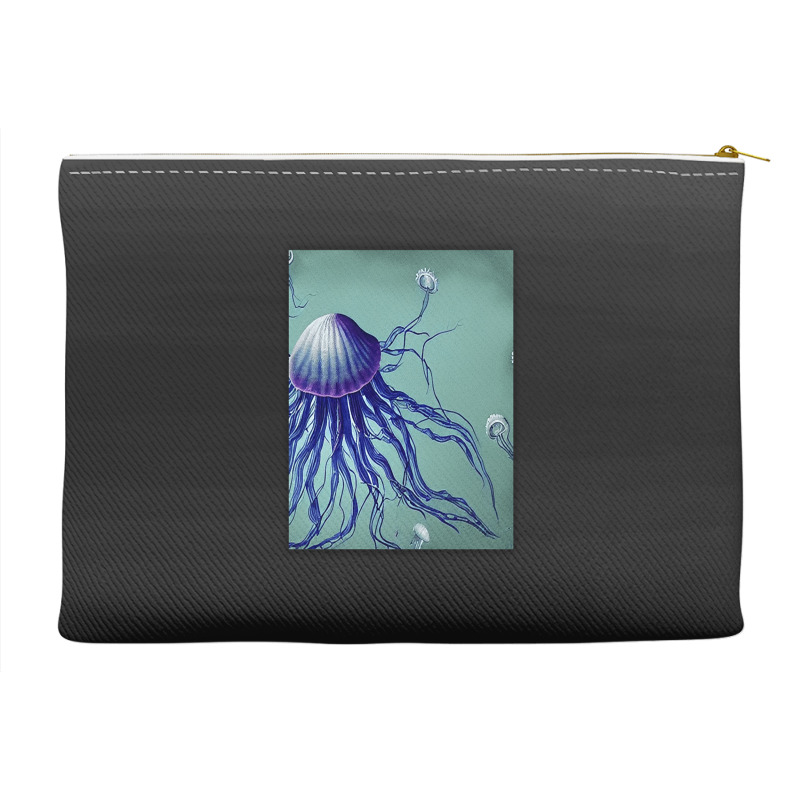 Jellyfish Artwork Digitalart Accessory Pouches | Artistshot