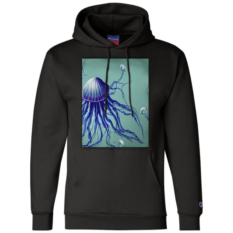 Jellyfish Artwork Digitalart Champion Hoodie | Artistshot