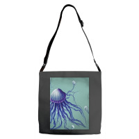 Jellyfish Artwork Digitalart Adjustable Strap Totes | Artistshot