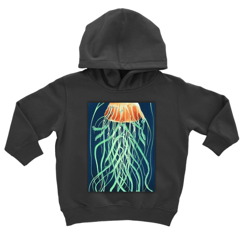 Jellyfish Artwork Ocean Toddler Hoodie | Artistshot