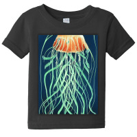 Jellyfish Artwork Ocean Baby Tee | Artistshot