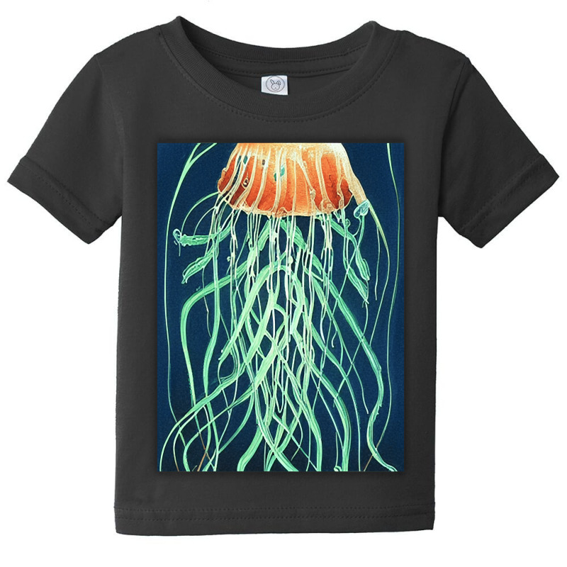 Jellyfish Artwork Ocean Baby Tee | Artistshot