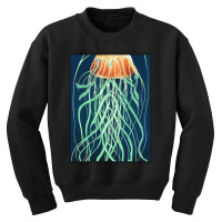 Jellyfish Artwork Ocean Youth Sweatshirt | Artistshot