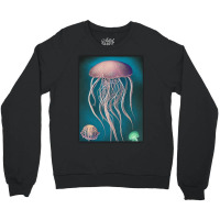 Jellyfish Artwork Beach Crewneck Sweatshirt | Artistshot