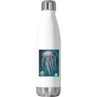 Jellyfish Artwork Beach Stainless Steel Water Bottle | Artistshot