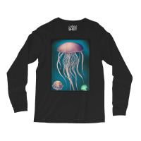 Jellyfish Artwork Beach Long Sleeve Shirts | Artistshot