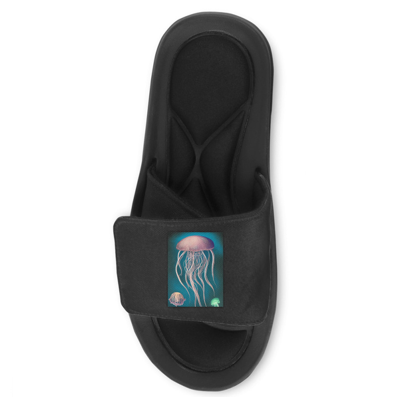 Jellyfish Artwork Beach Slide Sandal | Artistshot