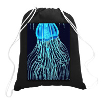 Jellyfish Artwork Sea Drawstring Bags | Artistshot