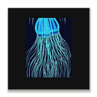 Jellyfish Artwork Sea Metal Print Square | Artistshot