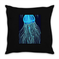 Jellyfish Artwork Sea Throw Pillow | Artistshot