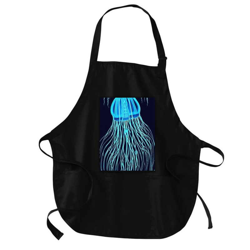 Jellyfish Artwork Sea Medium-length Apron | Artistshot