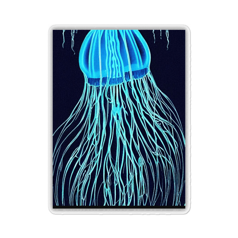 Jellyfish Artwork Sea Sticker | Artistshot