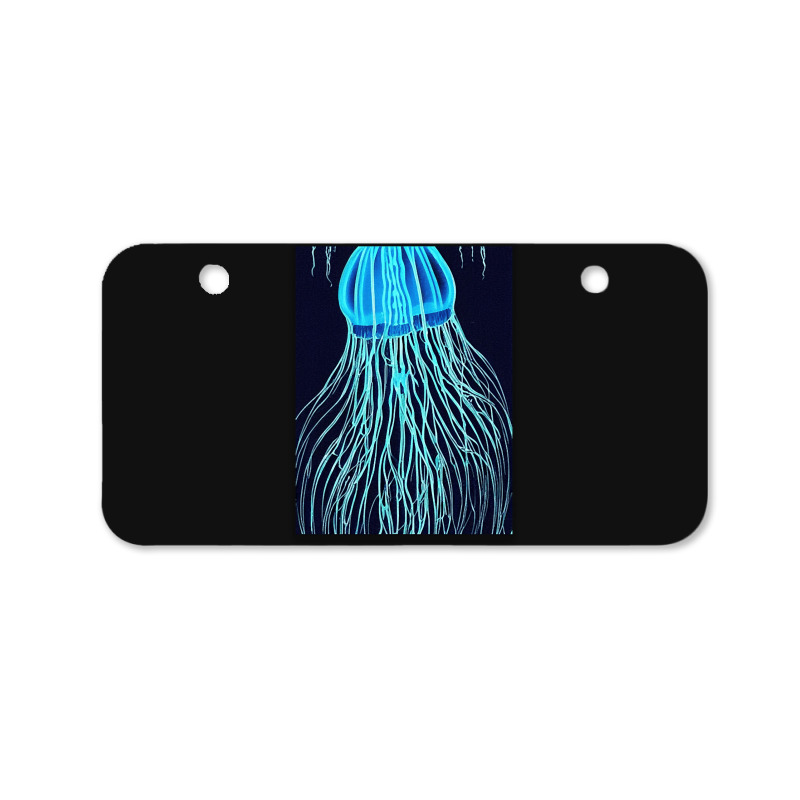 Jellyfish Artwork Sea Bicycle License Plate | Artistshot