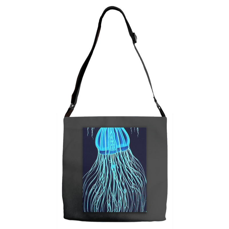 Jellyfish Artwork Sea Adjustable Strap Totes | Artistshot