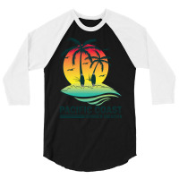 Pacific Coast 3/4 Sleeve Shirt | Artistshot