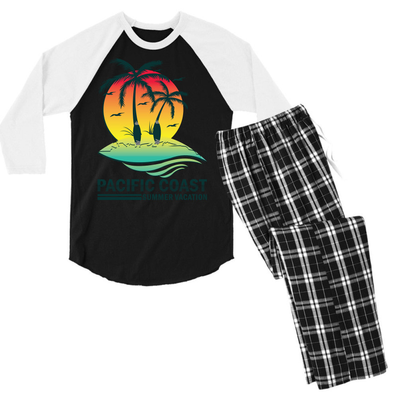 Pacific Coast Men's 3/4 Sleeve Pajama Set | Artistshot