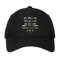 Girl Truly Loved Softball And Tacos Fairy Tale Adjustable Cap | Artistshot