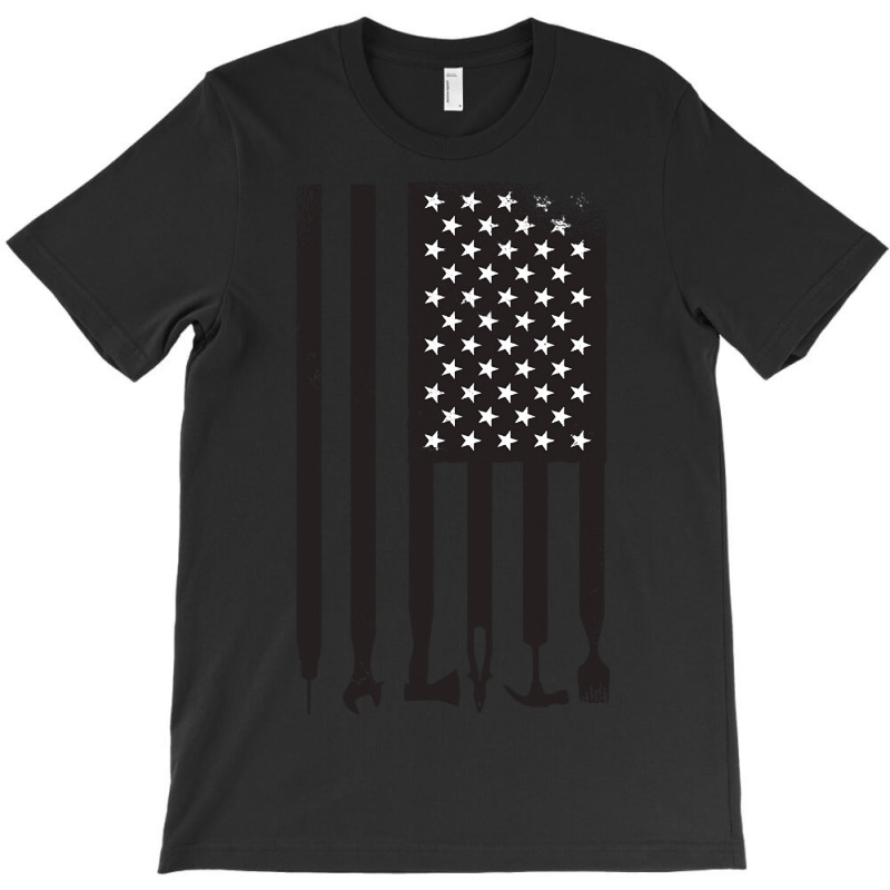 Usa Flag With Tools T-shirt | Artistshot