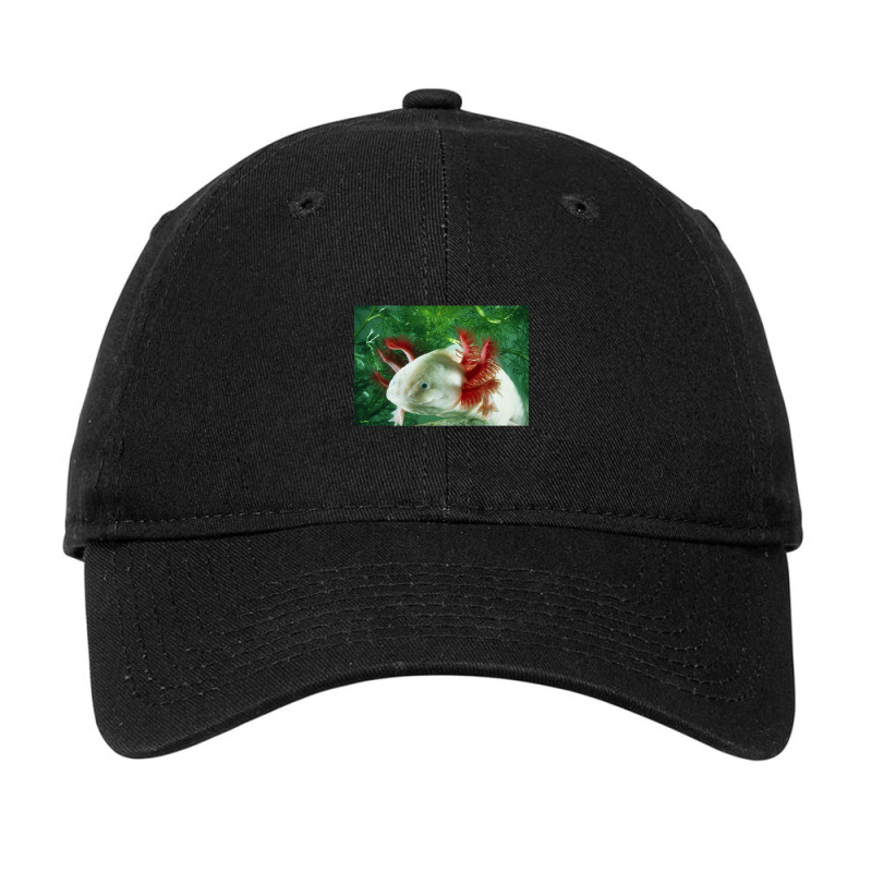 Albino Axolotl Adjustable Cap by Min09 | Artistshot