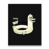 Good Life Saver Quack Yellow Duck Sunglasses Metal Print Vertical | Artistshot