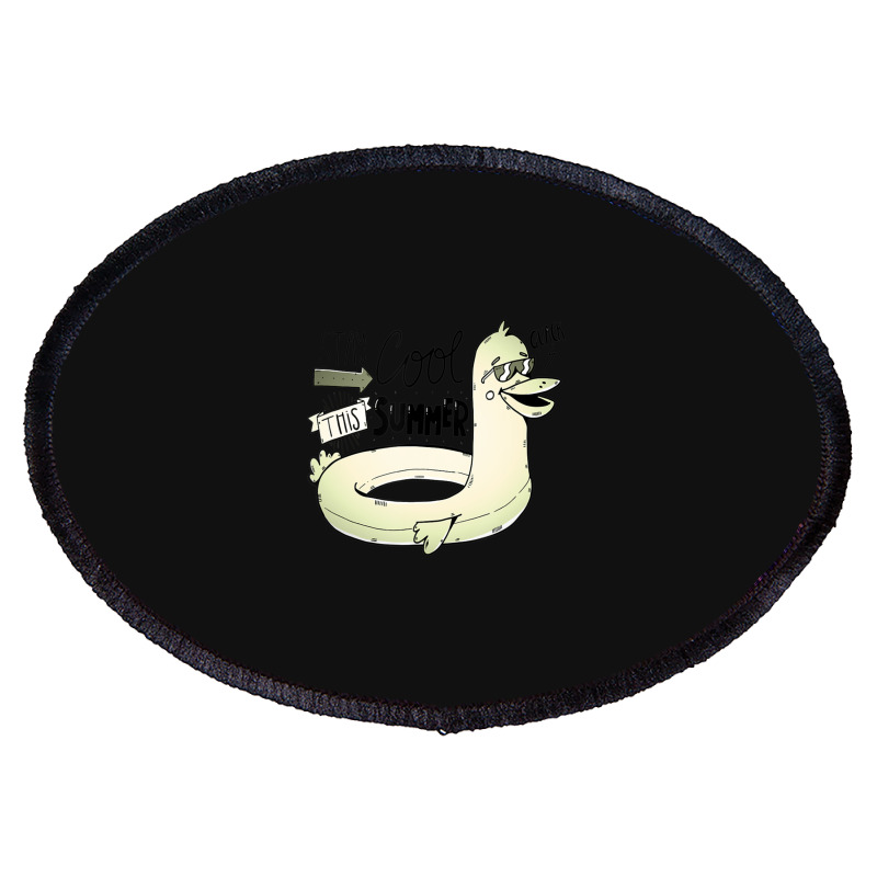 Good Life Saver Quack Yellow Duck Sunglasses Oval Patch | Artistshot