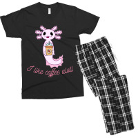 Axolotl Likes Coffee Men's T-shirt Pajama Set | Artistshot