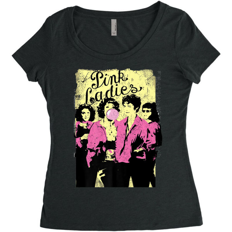 Grease Pink Ladies Women's Triblend Scoop T-shirt by yumgaugeteuda | Artistshot