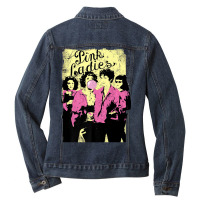 Grease Pink Ladies Ladies Denim Jacket | Artistshot