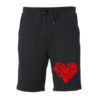 Funny Chicken Heart Valentine Gift Chicken Lover Fleece Short | Artistshot