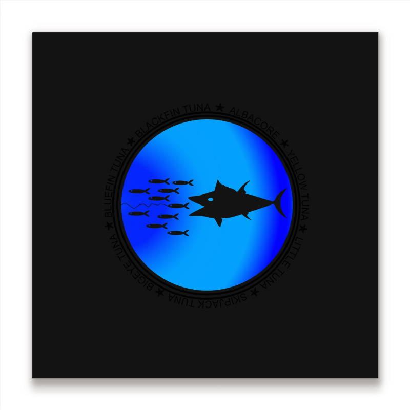 Tuna Species Metal Print Square | Artistshot