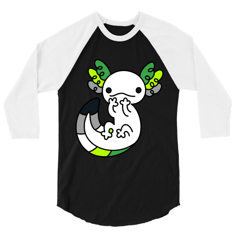 Aromantic Axolotl 3/4 Sleeve Shirt | Artistshot