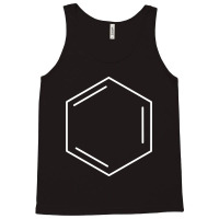 Benzene Hydrocarbon Ring White Tank Top | Artistshot