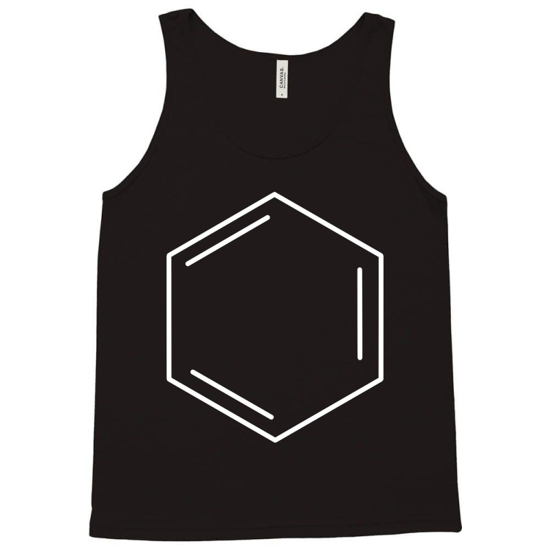 Benzene Hydrocarbon Ring White Tank Top by Crews Micki | Artistshot