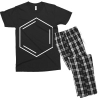 Benzene Hydrocarbon Ring White Men's T-shirt Pajama Set | Artistshot