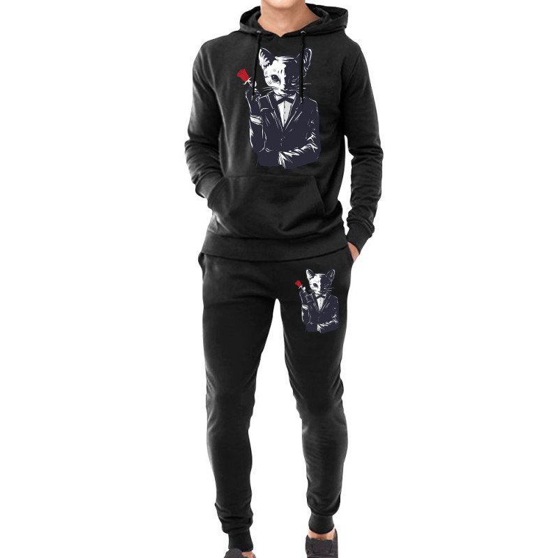 Mafia Cat Character Hoodie & Jogger Set | Artistshot