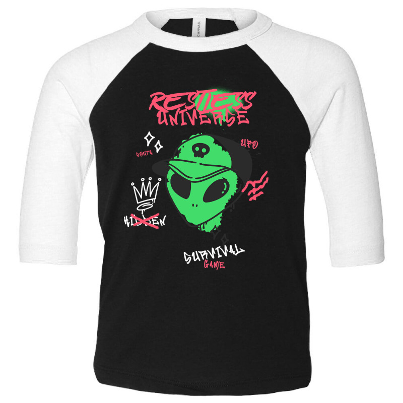 Restless Universe Alien Toddler 3/4 Sleeve Tee by Rios Arevalo | Artistshot