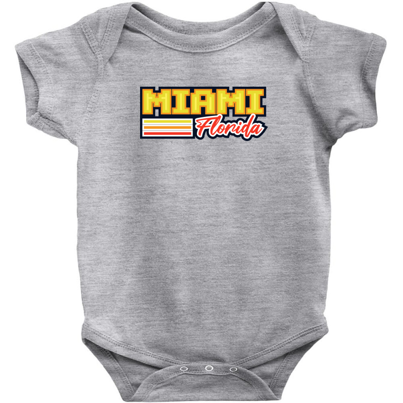 Miami Florida Baby Bodysuit | Artistshot