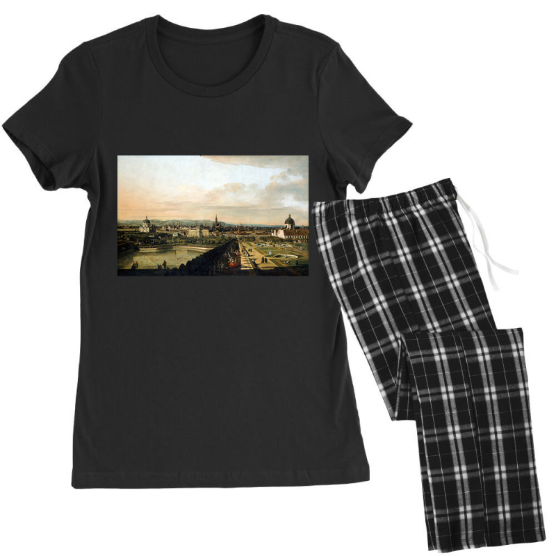 Bernardo Bellotto, Canaletto Vienna Viewed From The Belvedere Palace Women's Pajamas Set by oatesorlandoi9eepf | Artistshot