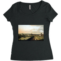 Bernardo Bellotto, Canaletto Vienna Viewed From The Belvedere Palace Women's Triblend Scoop T-shirt | Artistshot