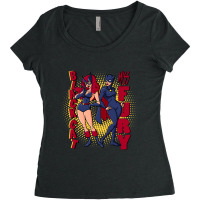 Miss Fury And Black Cat Women's Triblend Scoop T-shirt | Artistshot