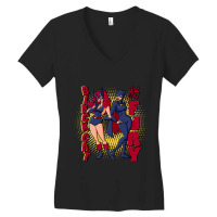 Miss Fury And Black Cat Women's V-neck T-shirt | Artistshot