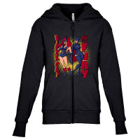 Miss Fury And Black Cat Youth Zipper Hoodie | Artistshot