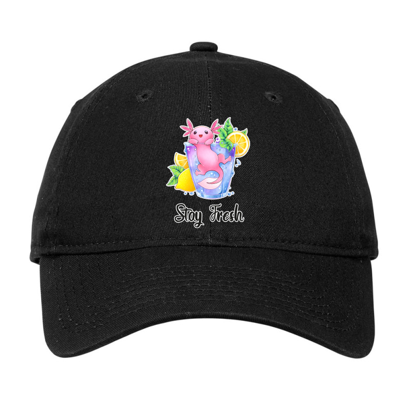 Axolotl With Lemons Adjustable Cap by Min05 | Artistshot