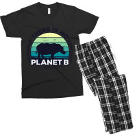 There Is No Planet B Earth Day-zrk6j Men's T-shirt Pajama Set | Artistshot