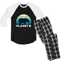 There Is No Planet B Earth Day-zrk6j Men's 3/4 Sleeve Pajama Set | Artistshot