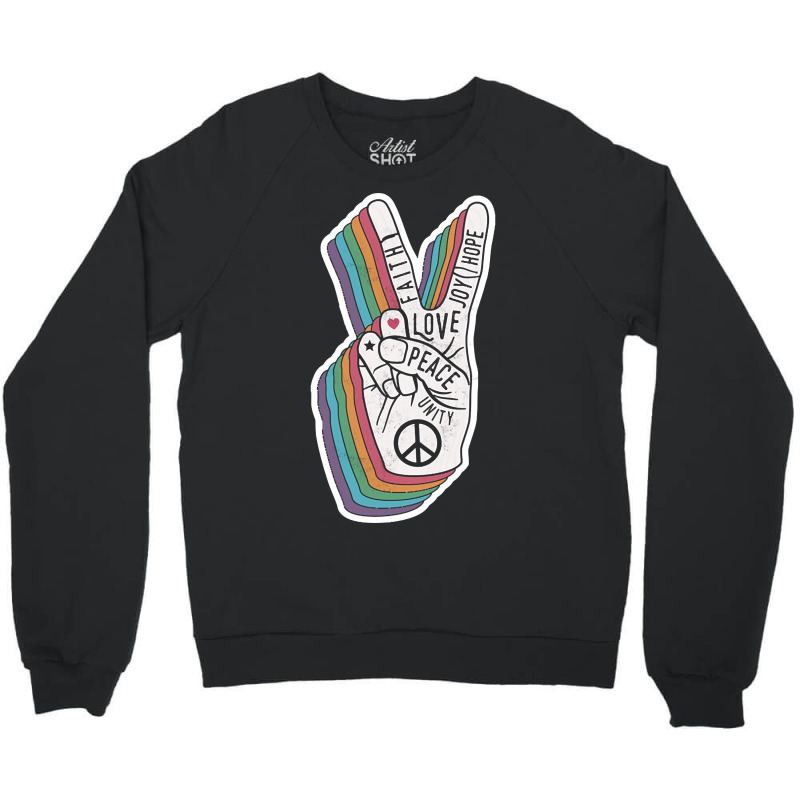 Peace Works Crewneck Sweatshirt by Sizemore Adame | Artistshot