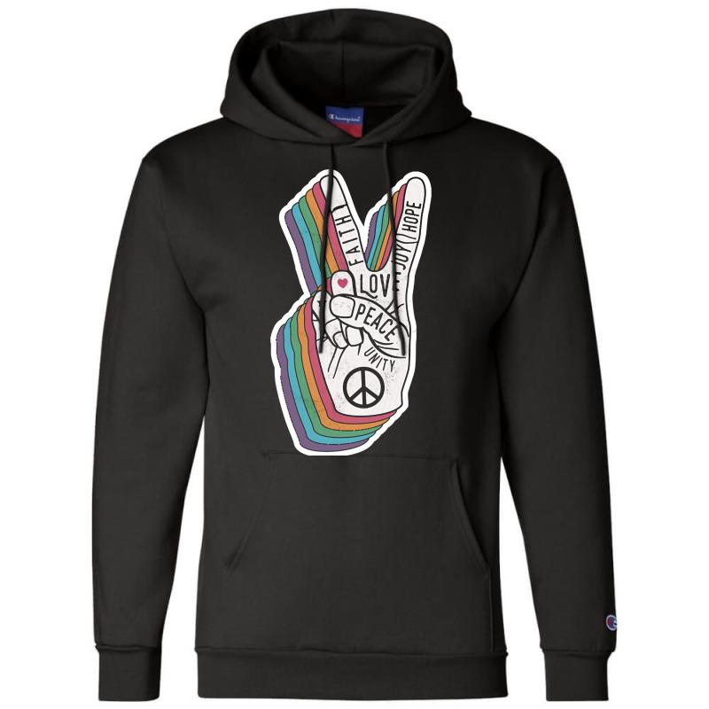 Peace Works Champion Hoodie by Sizemore Adame | Artistshot