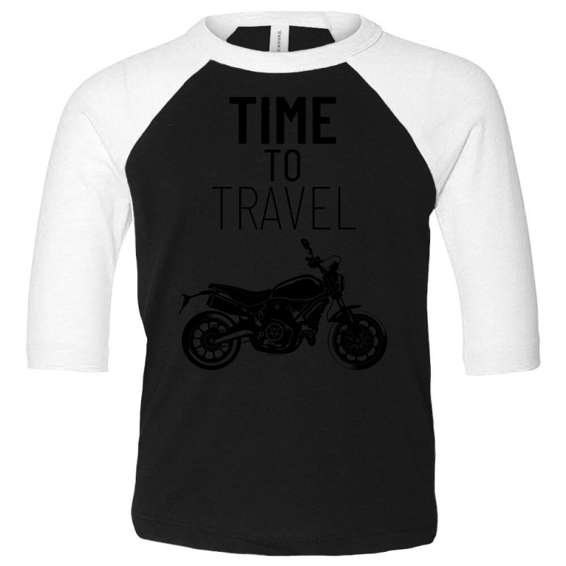 Time To Travel - Motorcycle Toddler 3/4 Sleeve Tee by mckeebeckett3l9yxd | Artistshot